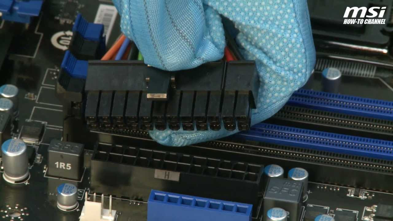 подключение материнской платы к msi power