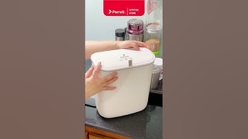 Thùng rác treo cửa, tủ bếp, dán tưởng đa năng của nhà Parroti #parroti #giadungthongminh #thungrac