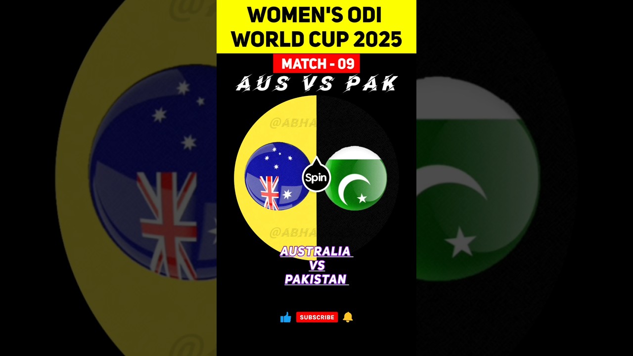 AUS vs PAK | Match Prediction | Women’s ODI World Cup 2025 | Australia vs Pakistan