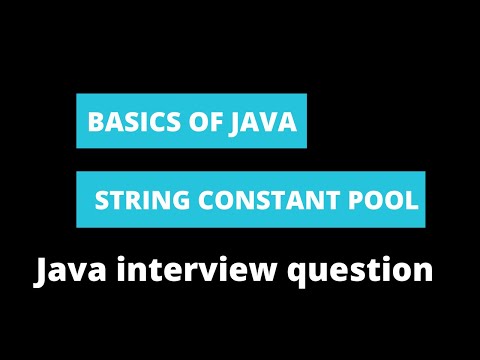 String constant pool