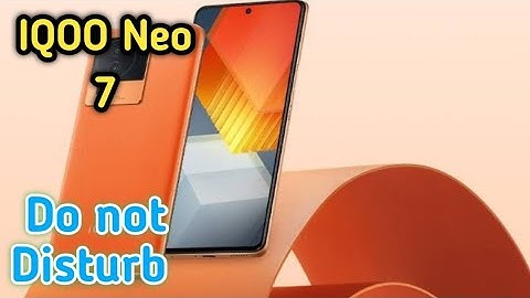 How To Enable Do Not Disturb Setting In Iqoo Neo 7, Dnd Setting Kaise Enable Kare