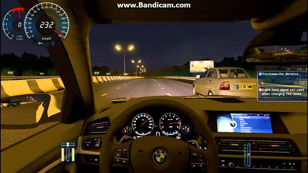 CITY CAR DRIVING BMW M5 F11 ToP SpEeD 307km/h :D