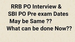 RRB PO Interview and SBI Po PRE Exam Dates Same?? What's next? #ibps #ibpsrrbpo #sbipo #bank #shorts