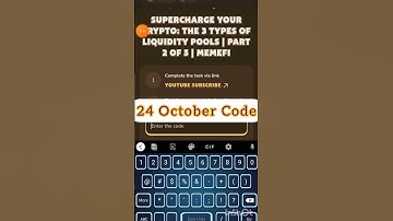 Supercharge Your Crypto: The 3 Types of Liquidity Pools | Part 2 of 5 | #MemeFi
