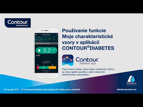 Používanie funkcie Moje charakteristické vzory | CONTOUR DIABETES app | mmol/L | Slovensko (sk_SK)