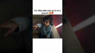 When little Asher Finally Got to See a Peacock 🥰❤️ @triggeredinsaan #liveinsaan #shorts