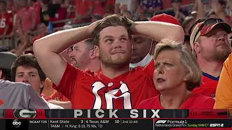 Georgia DB Christopher Smith 74 Yard Pick Six vs C...