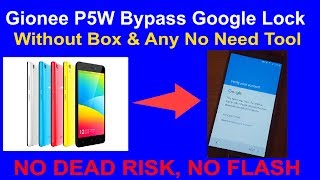 Gionee P5W Bypass Google Lock Fix Without Box & Any No Need Tool-NO DEAD RISK, NO FLASH screenshot 2