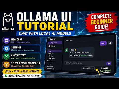 Ollama UI Tutorial for Beginners | Chat with Local AI Models Easily