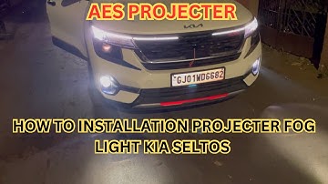 Kia Seltos Fog light Replacement || Installation 3”Projector light with Oem Fog light Breaket ||