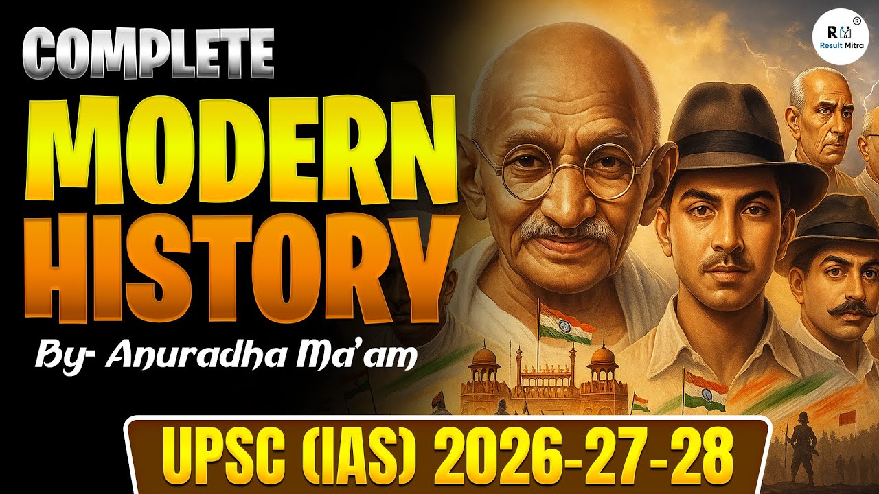 COMPLETE MODERN HISTORY OR Modern Indian History for UPSC(IAS) 2026-27 ...