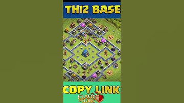 Th12 Base Layout  #clashofclans #bestclashstrategy #coc #th12base #baselink #ytshorts #cocshorts