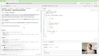 Two Sum II - Input Array Is Sorted | Master Two Pointers Algorithm |  Optimised with Constant Space!