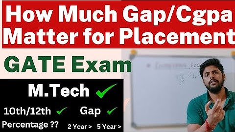 How Much Cgpa/Gap matter for M.Tech Placements ।। GATE Exam ।। M.Tech @EngineeringLoop