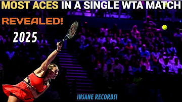 2025 – Top 10 WTA Players With Most Aces in a Single Match REVEALED | INSANE Records!