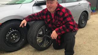Different Size Winter Tires and Rims