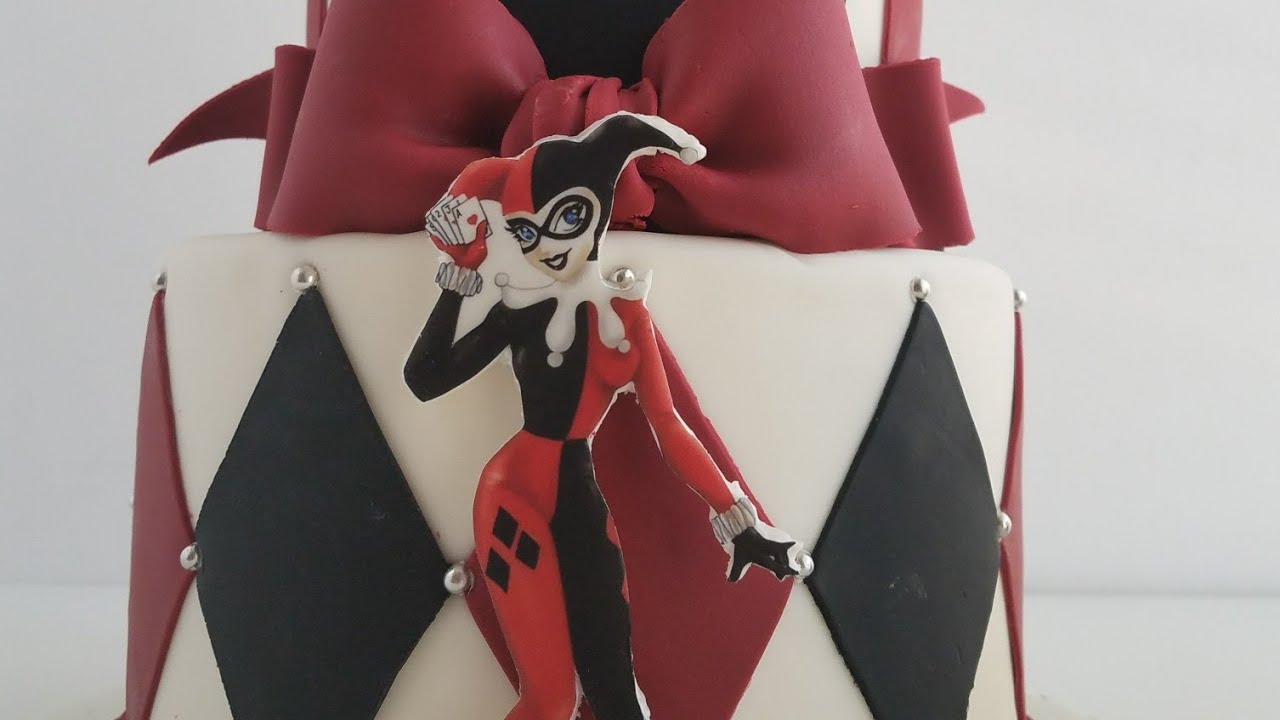 38- Pastel del personaje de Harley Quinn - YouTube