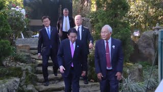 Japan PM Kishida plants tree and places flowers in Sao Paulo park on last day of Brazil visit