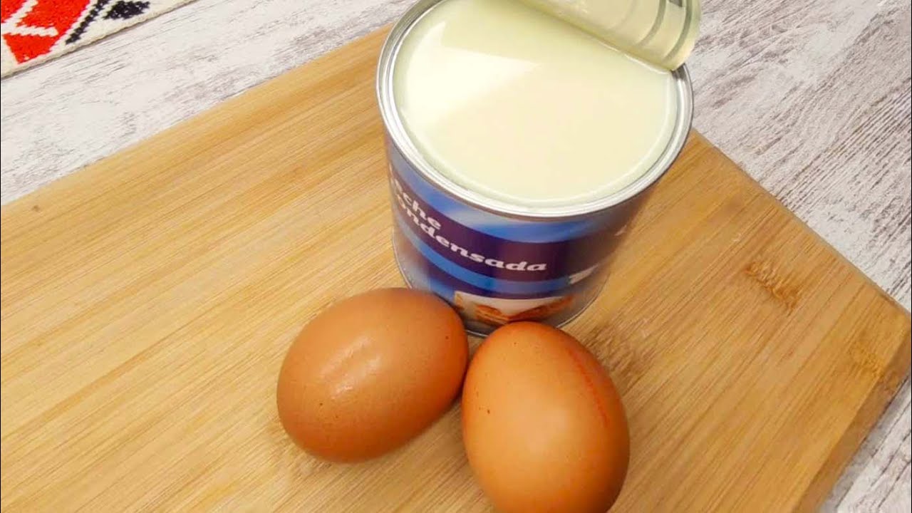 A quick roll with condensed milk! quick and tasty recipe The best 🔝