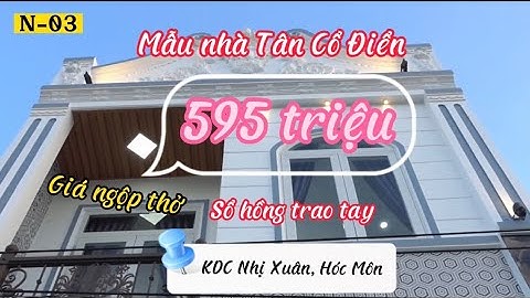 🔑N-03/ Nhà 1 trệt 1 lầu,50(m2),giá 595 triệu,Hóc Môn,sổ hồng trao tay