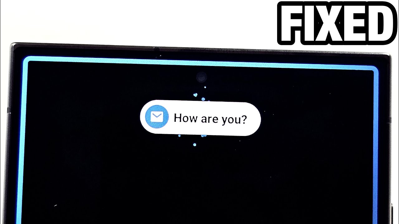 Samsung Galaxy S24 Ultra Edge Lighting Not Working? Solved - YouTube