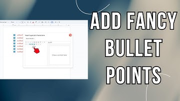 How To Add Fancy Bullet Points In Google Docs