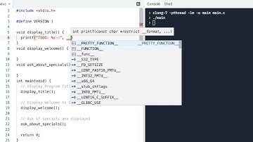 C Programming Skills Using Replit: Food Menu Program: Part 3