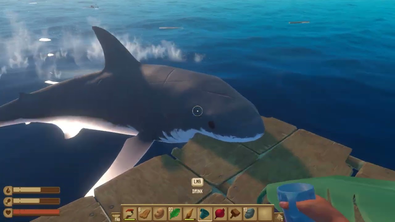 Trying to survive on a raft in the middle of nowhere part 1