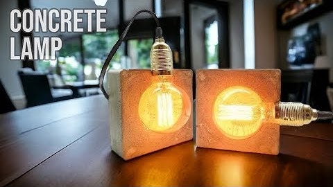 How to Make Concrete Desk Lamp? Easy DIY Tutorial