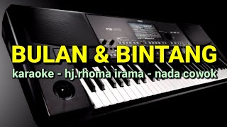 KOPLO  KARAOKE //bulan bintang// NADA cowok //hj.rhoma irama// by jampangpbg //psr670