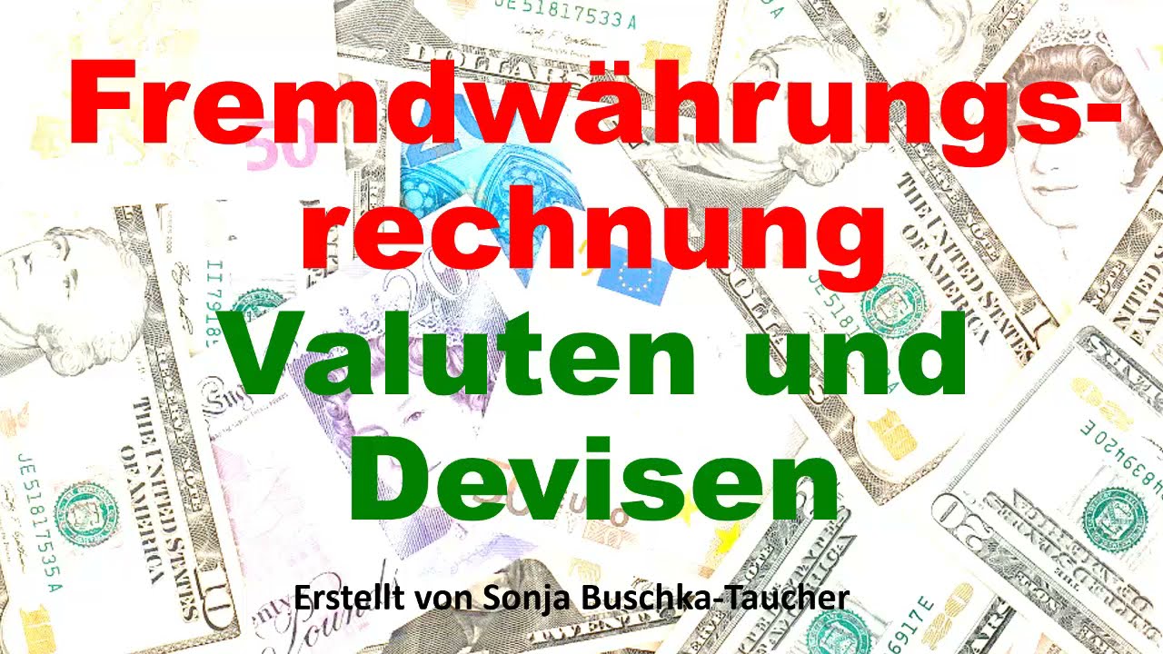 New FREMDWÄHRUNGSRECHNUNG