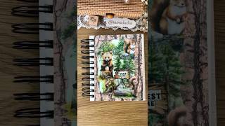 ASMR Creative Journal | Forest Themed Spread | LBLYXIR #diycraft #scrapbooking #lblyxir #journaling