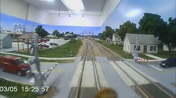 Cab Ride Video-Rochelle RR Park-Model Train Layout Built for Operations and Realism. S2020E08
