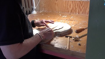 Violinmaker Peter Westerlund Part 38a Tuning the bass bar