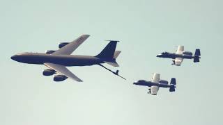 KC-135 Refueling Demo with Two A-10's | Wings Over Whiteman 2024