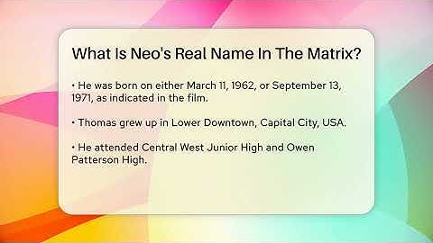 What Is Neo