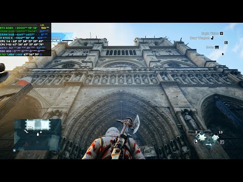 Assassin’s Creed Unity | RTX 4080 | i7 8700K | 1440p | Highest Settings