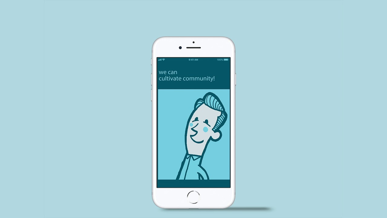 Tribute platform app concept tutorial motion graphics