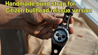 [bund strap] making vintage style watch strap with racing hole