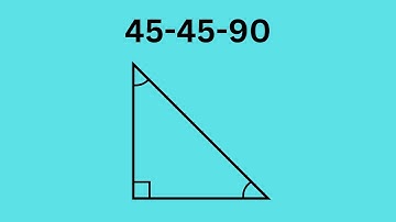 Finding SIDE LENGTH for 45-45-90 Triangles.