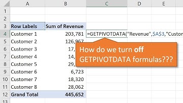 How to Turn Off GetPivotData for Excel Pivot Tables