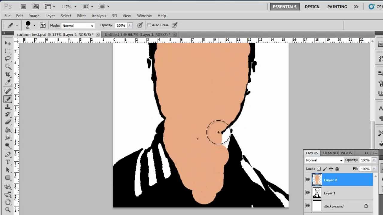 How to Make Cartoon From Photo in Photoshop CS5 - YouTube