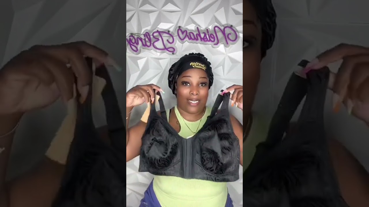 TRY ON HUAL! Review of Wingslove Women's Front Closure Minimizer Bra #wingslove