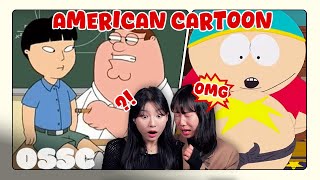 Korean Girls React To Shocking American Black Comedy Cartoon | 𝙊𝙎𝙎𝘾