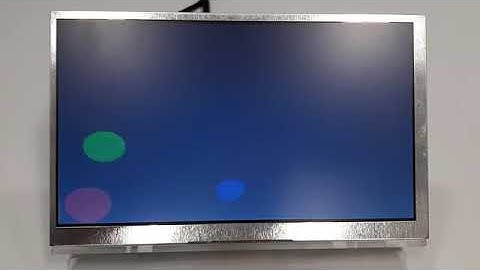 FPGA LCD animation: Colorful bouncing balls
