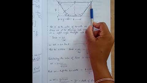 CE 206 MOST ECONOMICAL TRAPEZOIDAL CHANNEL SECTION