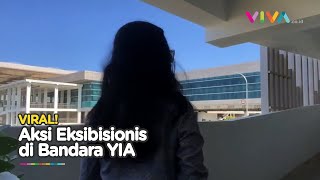 Polisi Buru Wanita Viral Pamer Payudara di Bandara YIA!