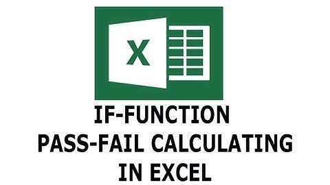 How to use IF function calculating pass fail | eHow