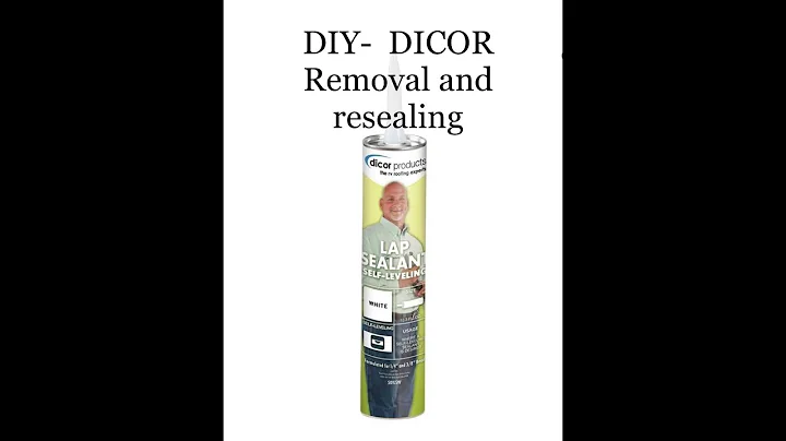 Kendi başınıza RV çatısını temizleyin ve Dicor'u yeniden uygulayın