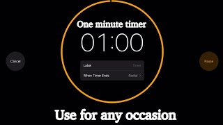 Random one minute timer